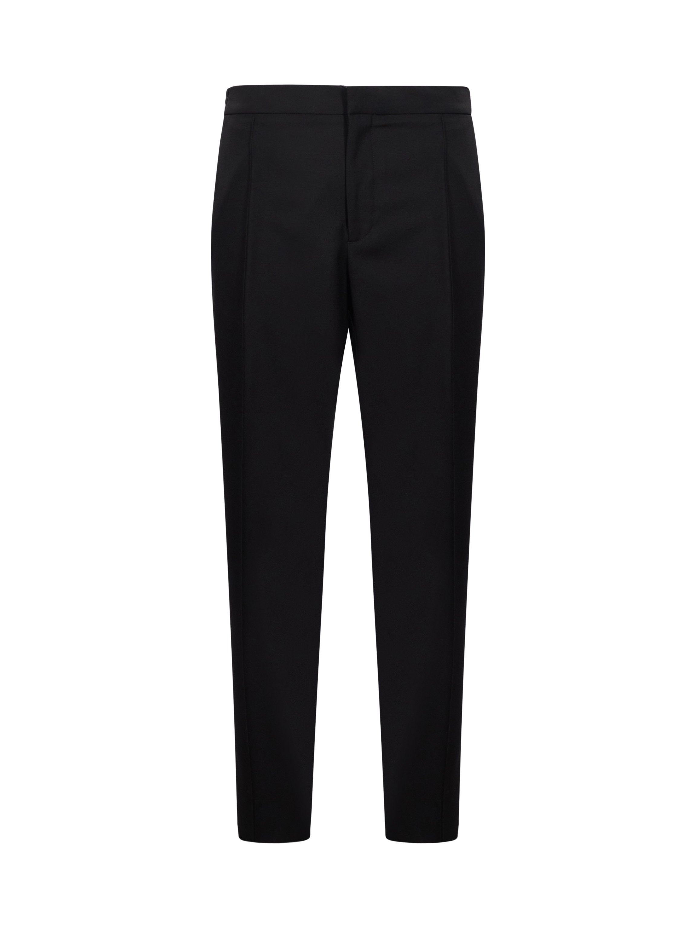 Pantaloni con pieghe in nero 