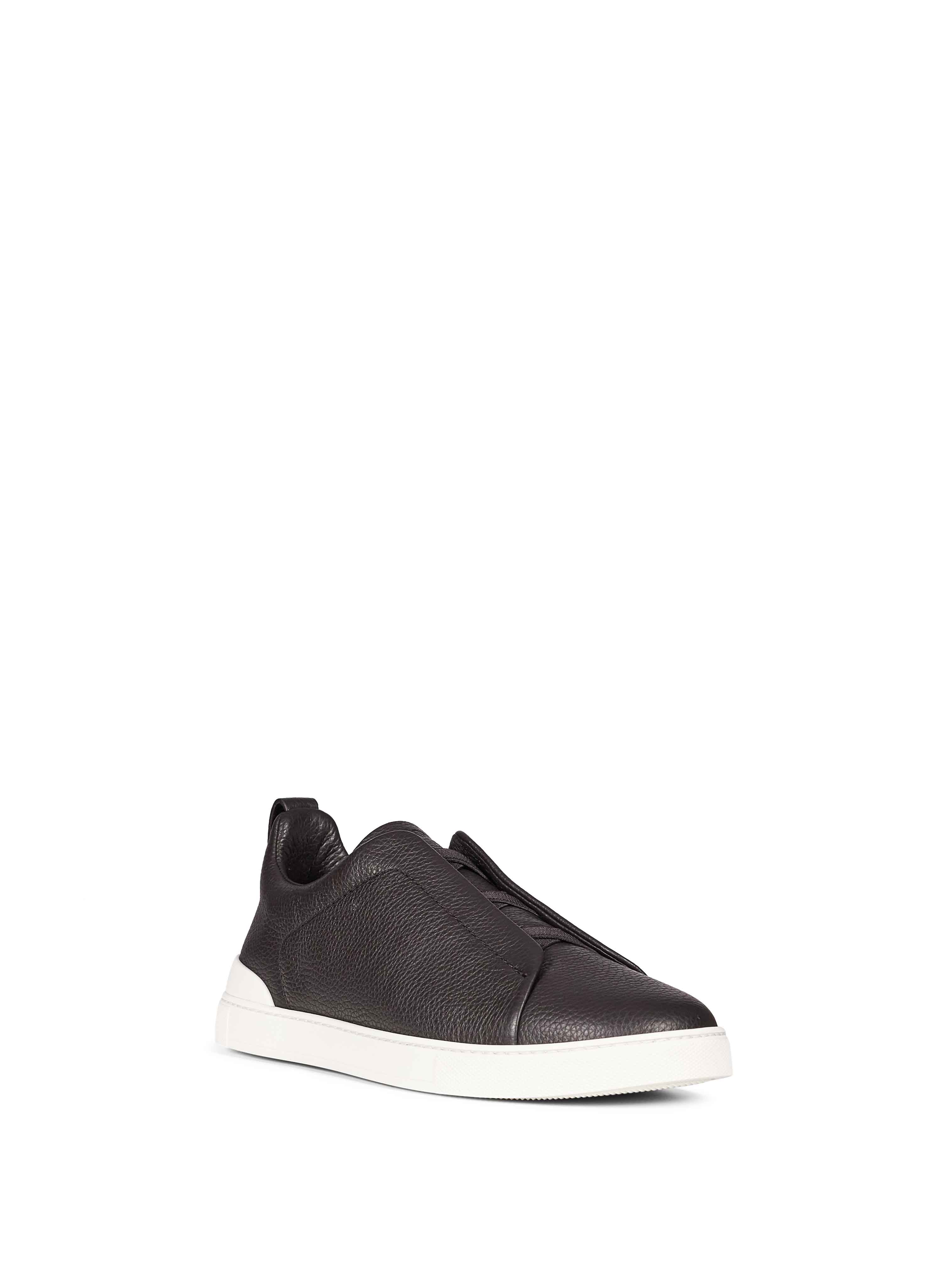 triple stitch low top sneaker 