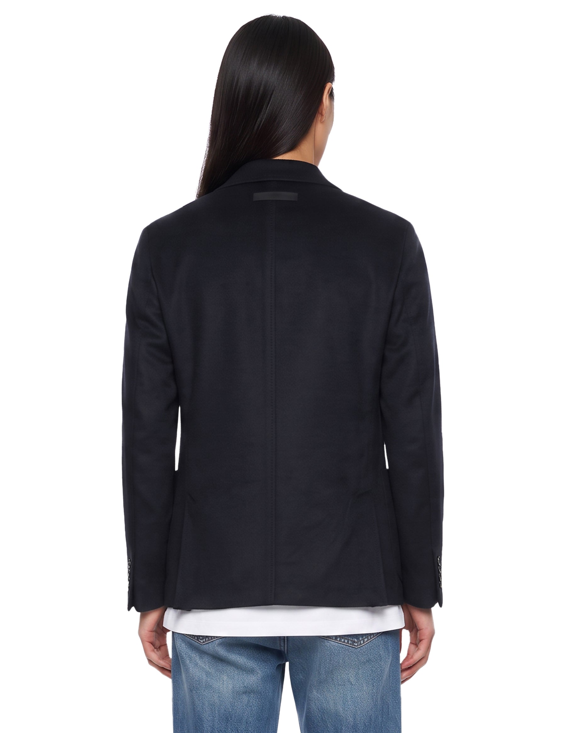 Giacca sartoriale monopetto in cashmere 