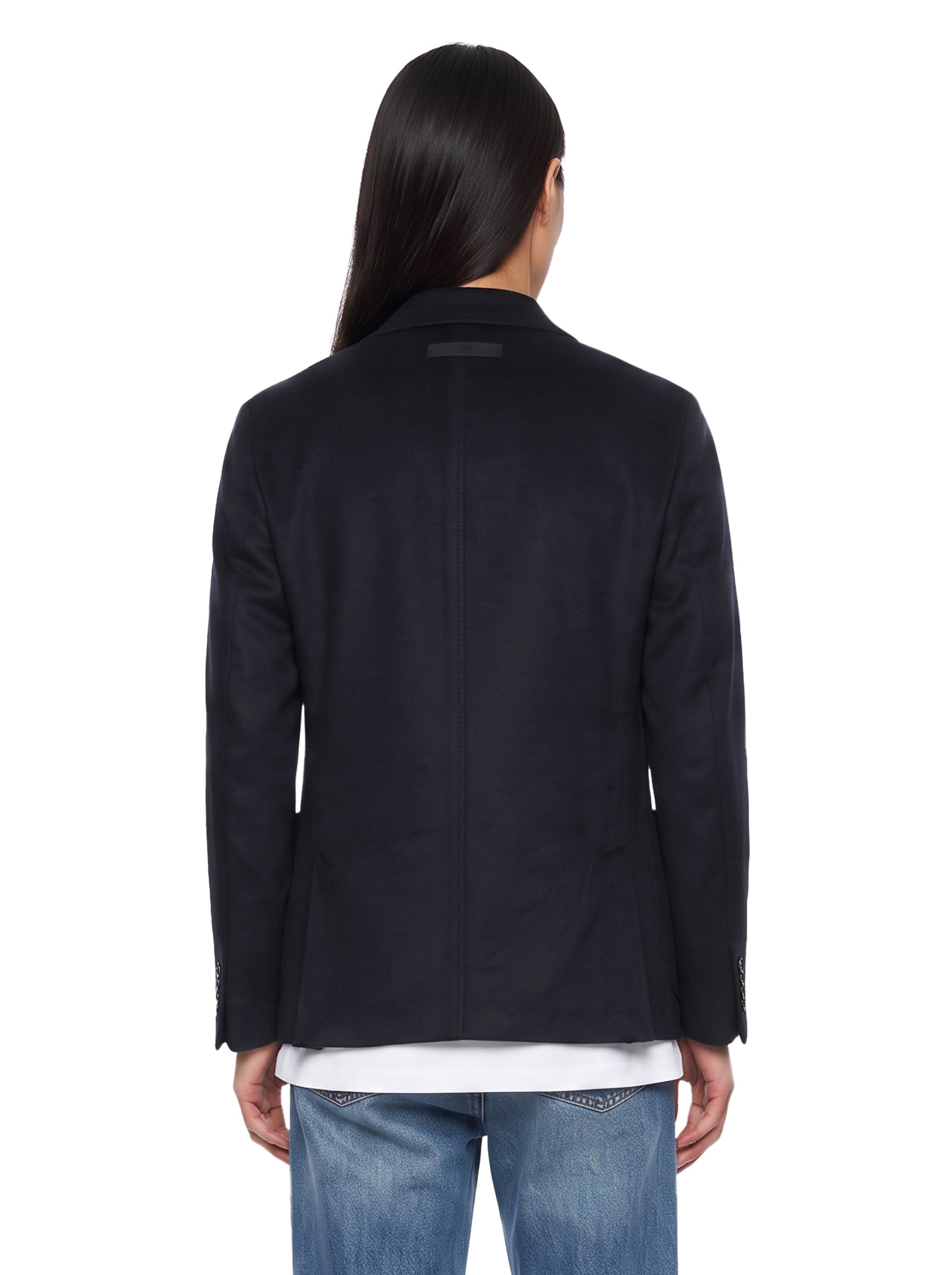 Giacca sartoriale monopetto in cashmere 