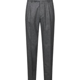 Pantaloni in lana a gamba dritta in grigio 