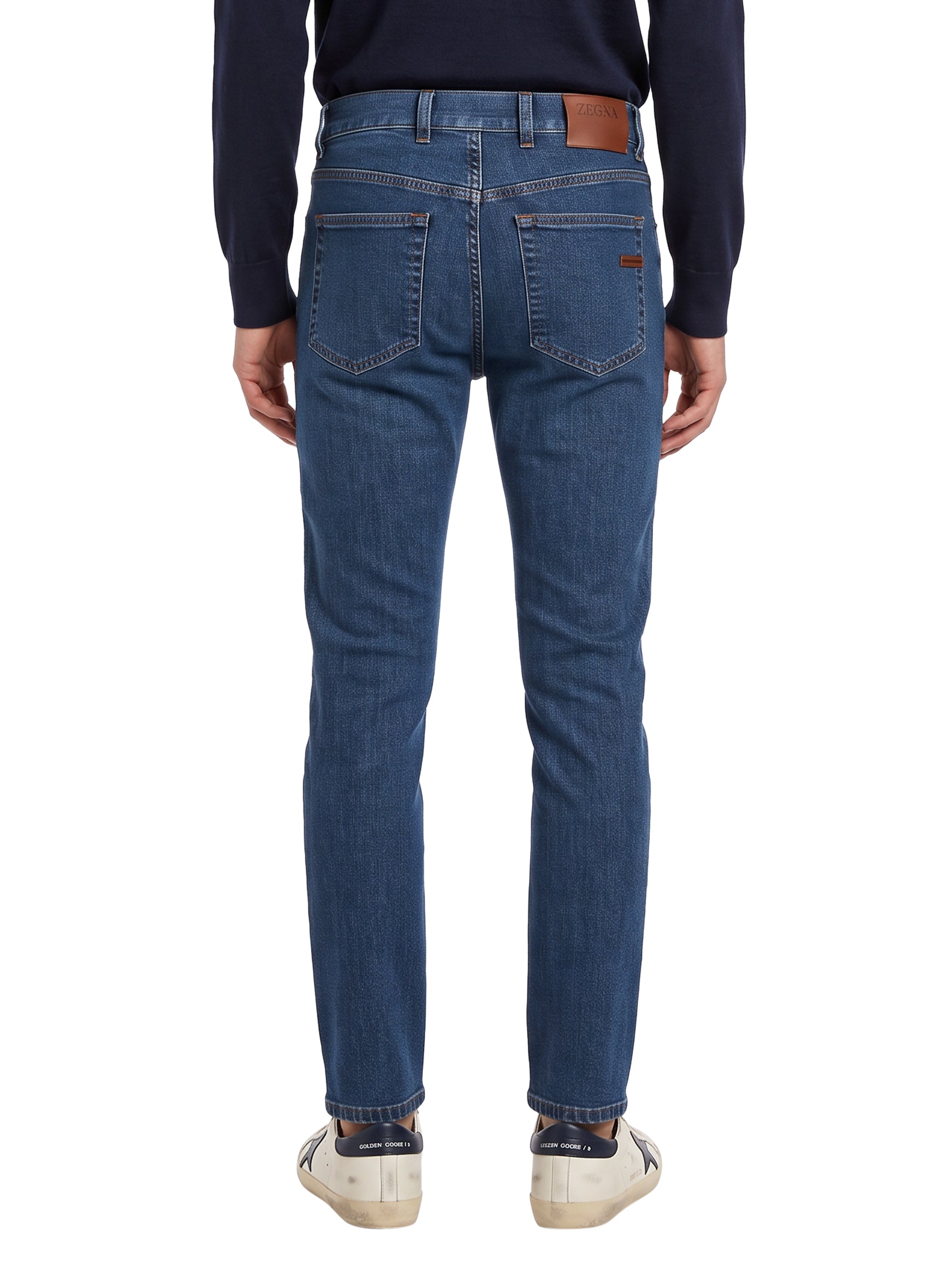 Jeans slim fit in blu 