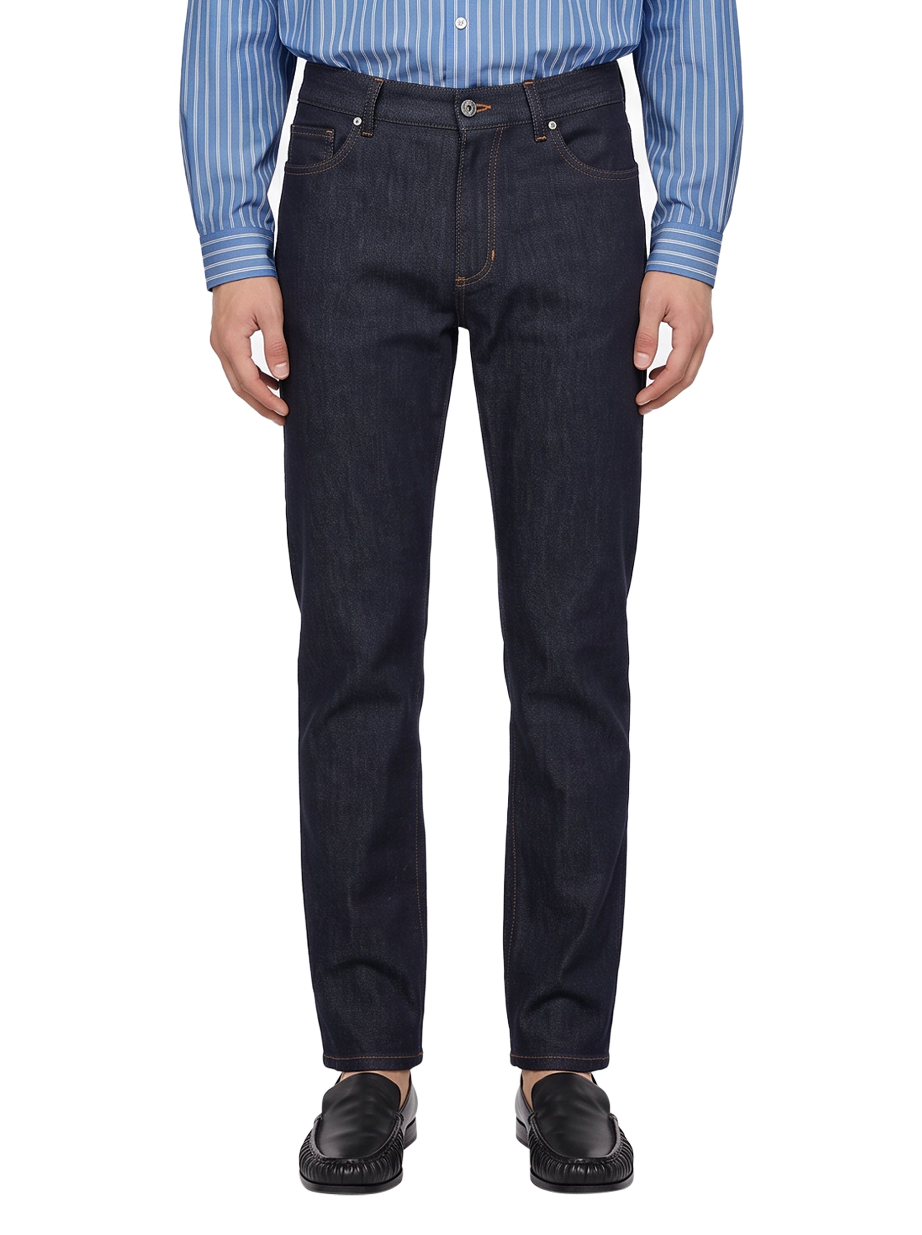 Jeans slim fit in blu 
