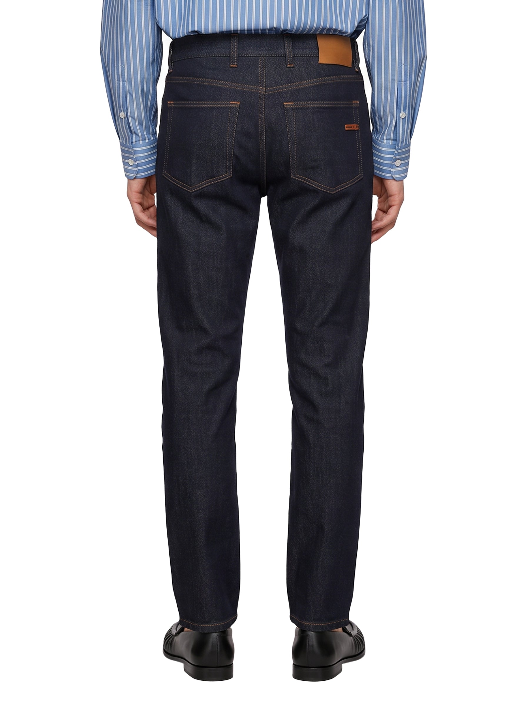 Jeans slim fit in blu 
