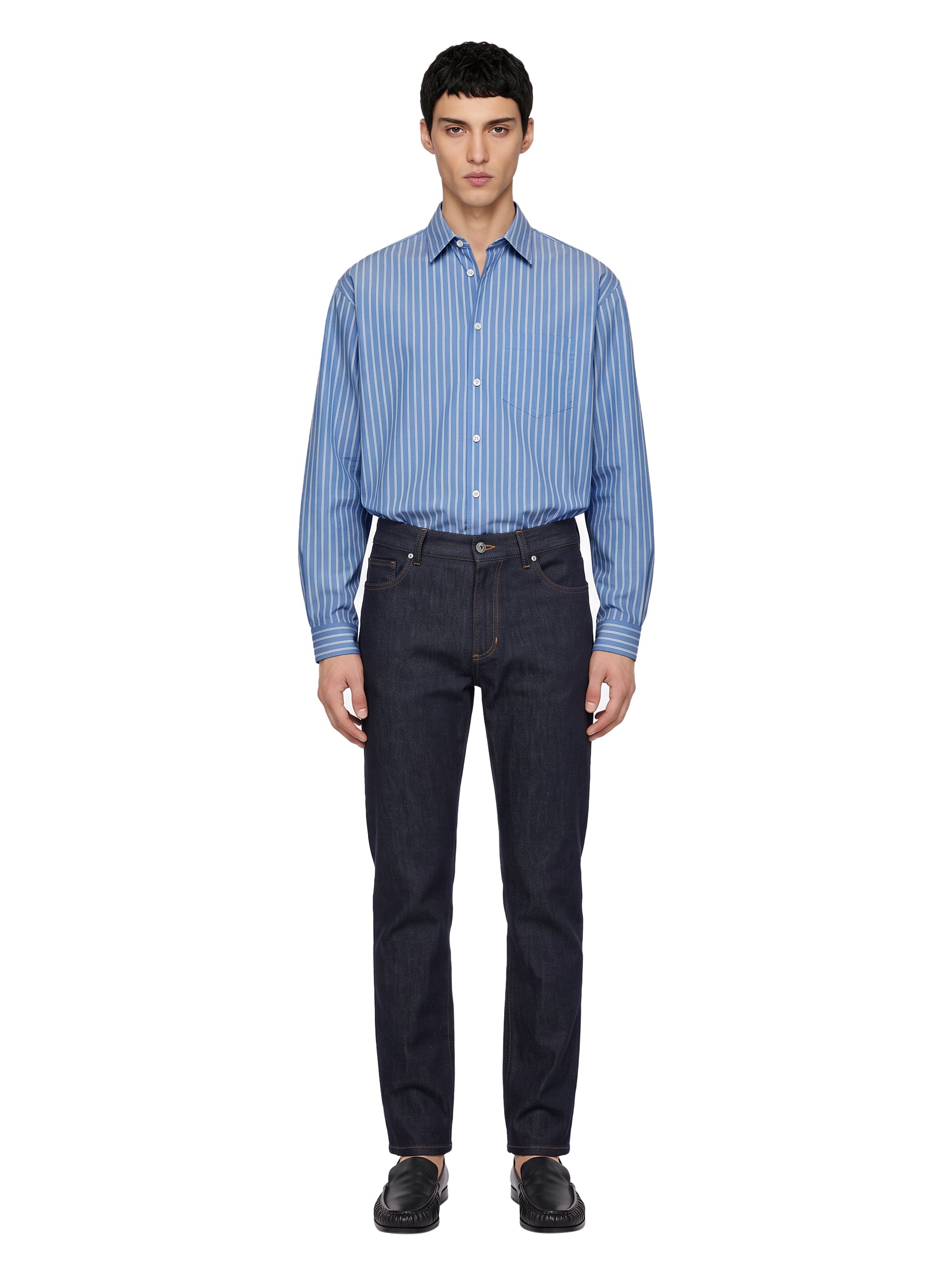 Jeans slim fit in blu 