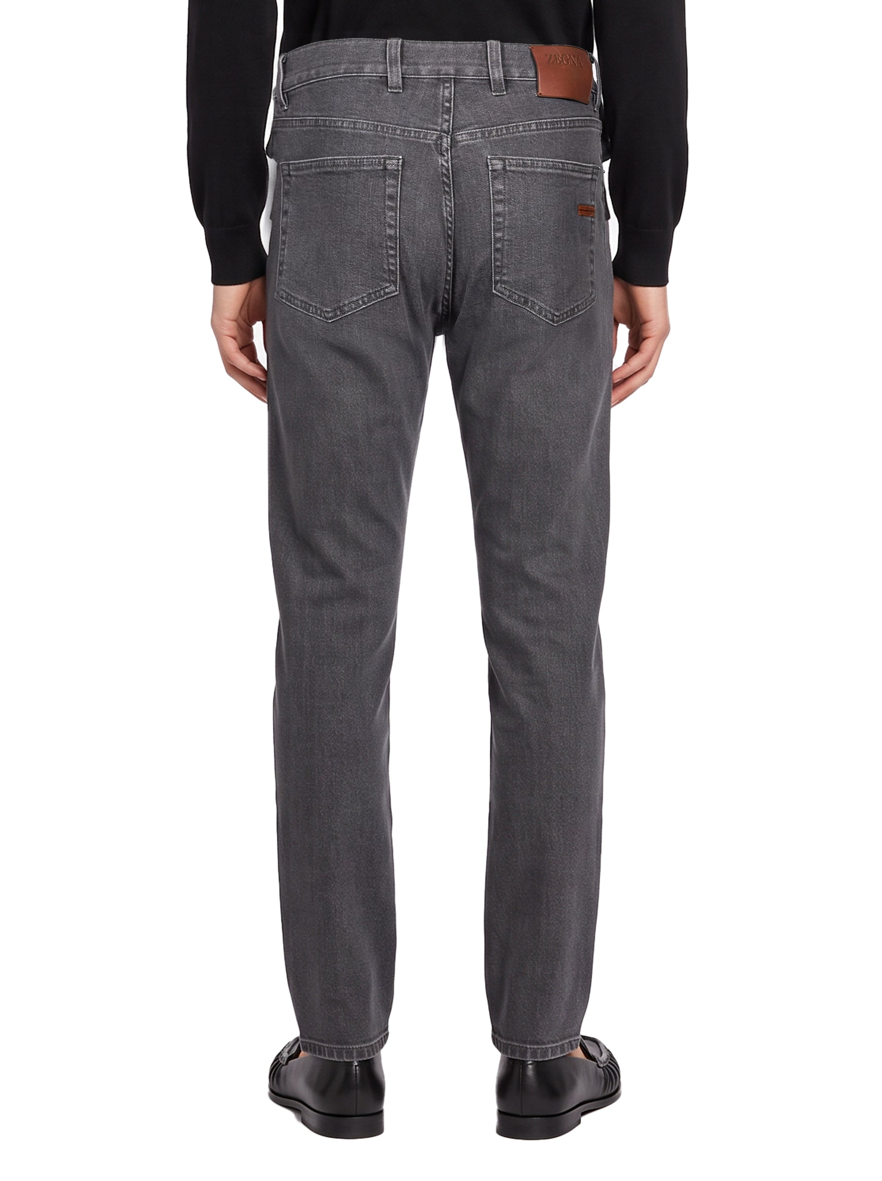 Jeans slim fit in grigio 
