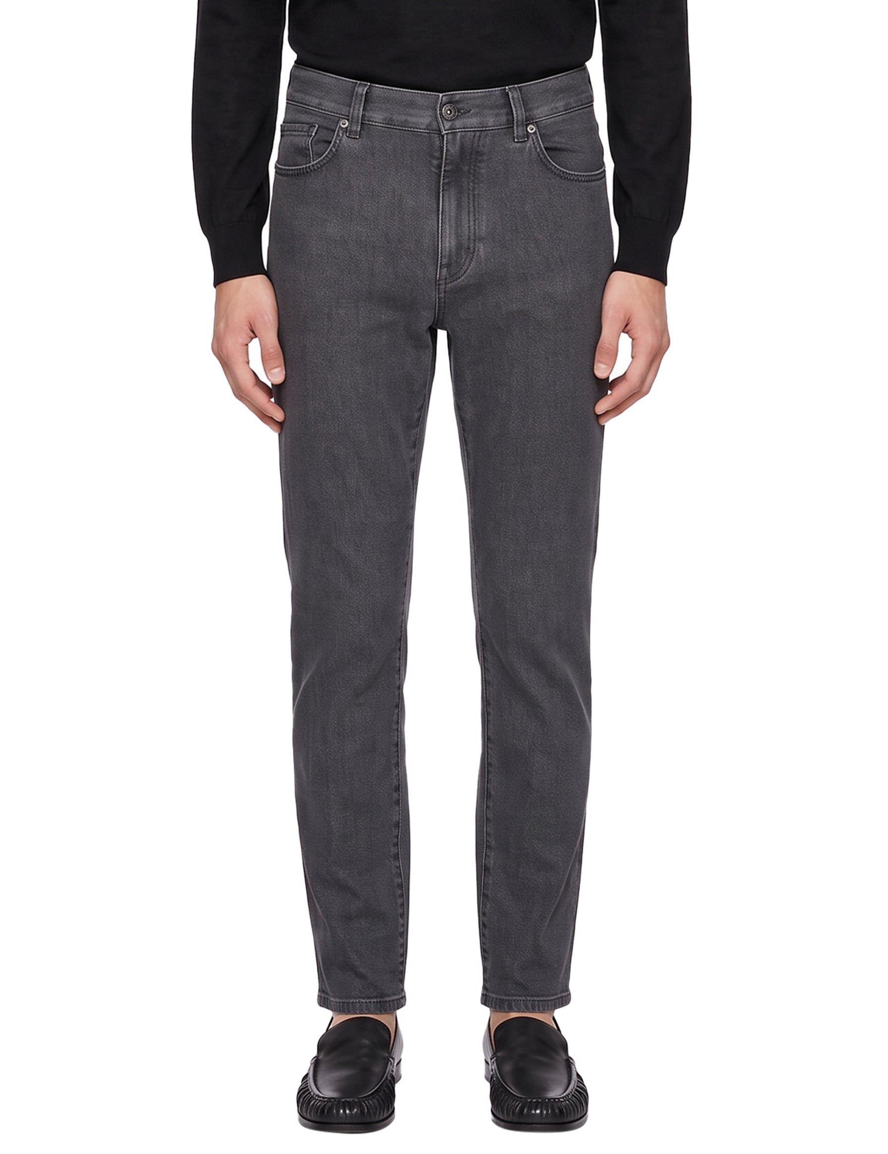 Jeans slim fit in grigio 