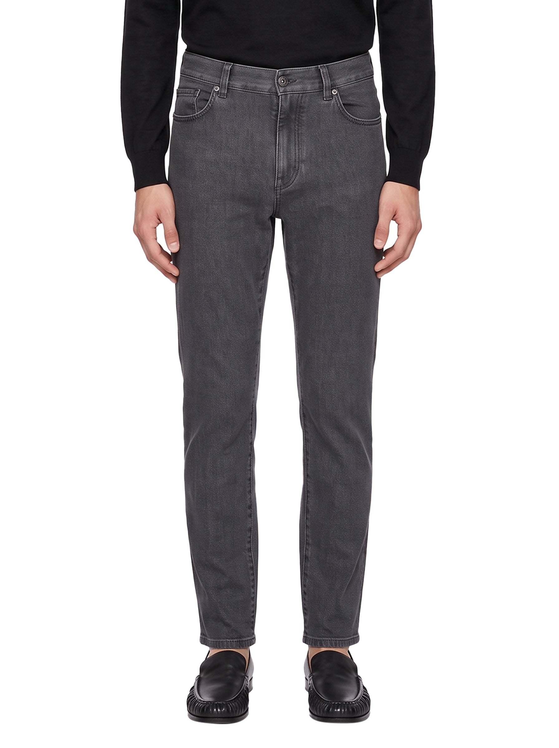 Jeans slim fit in grigio 