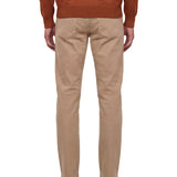 Pantaloni con pieghe in beige 