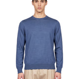 Maglione in maglia fine in blu 