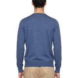 Maglione in maglia fine in blu 