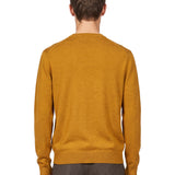 Maglione con scollo a V oasi in giallo 