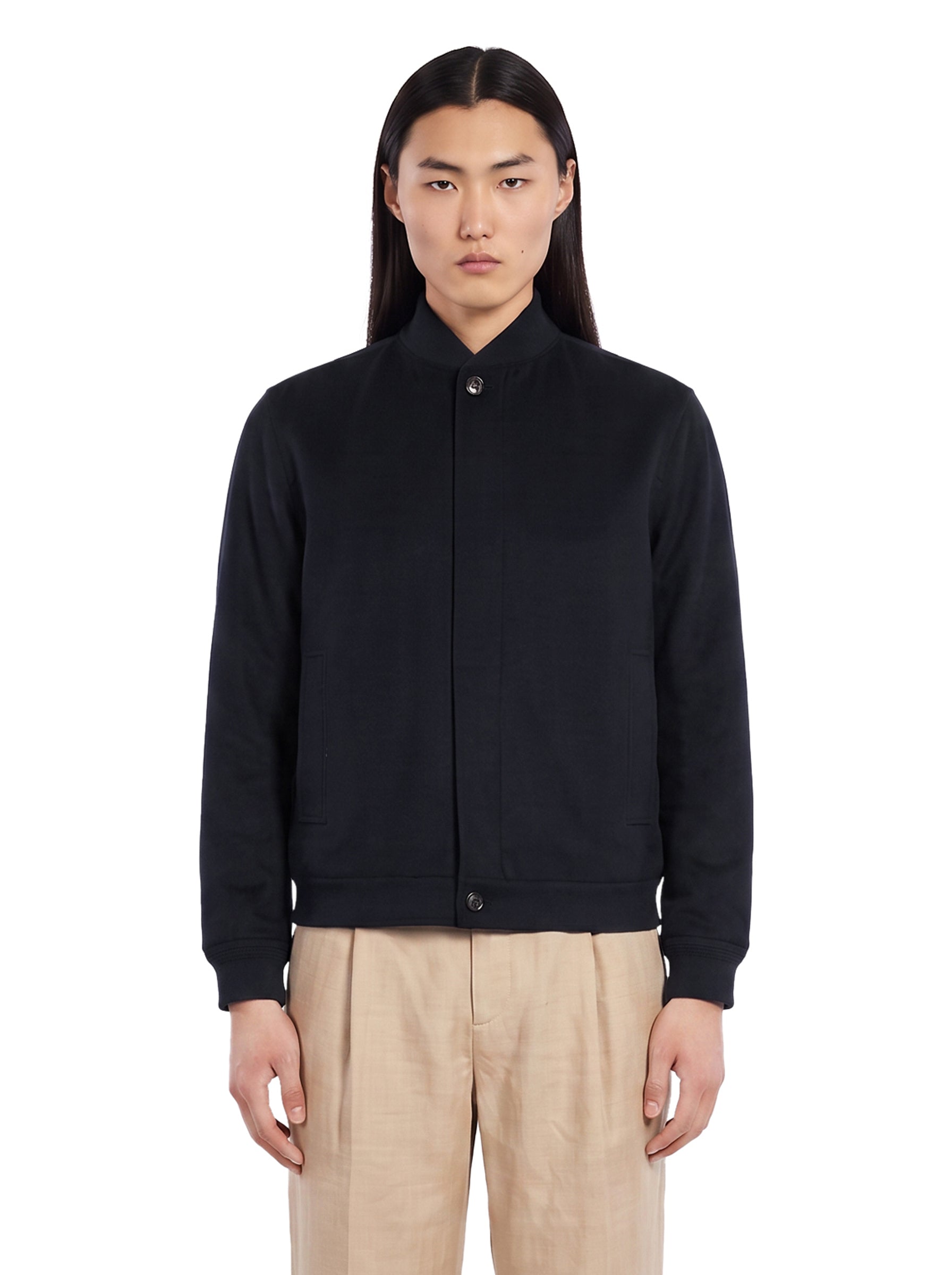 Bomber in cashmere Oasi in blu 