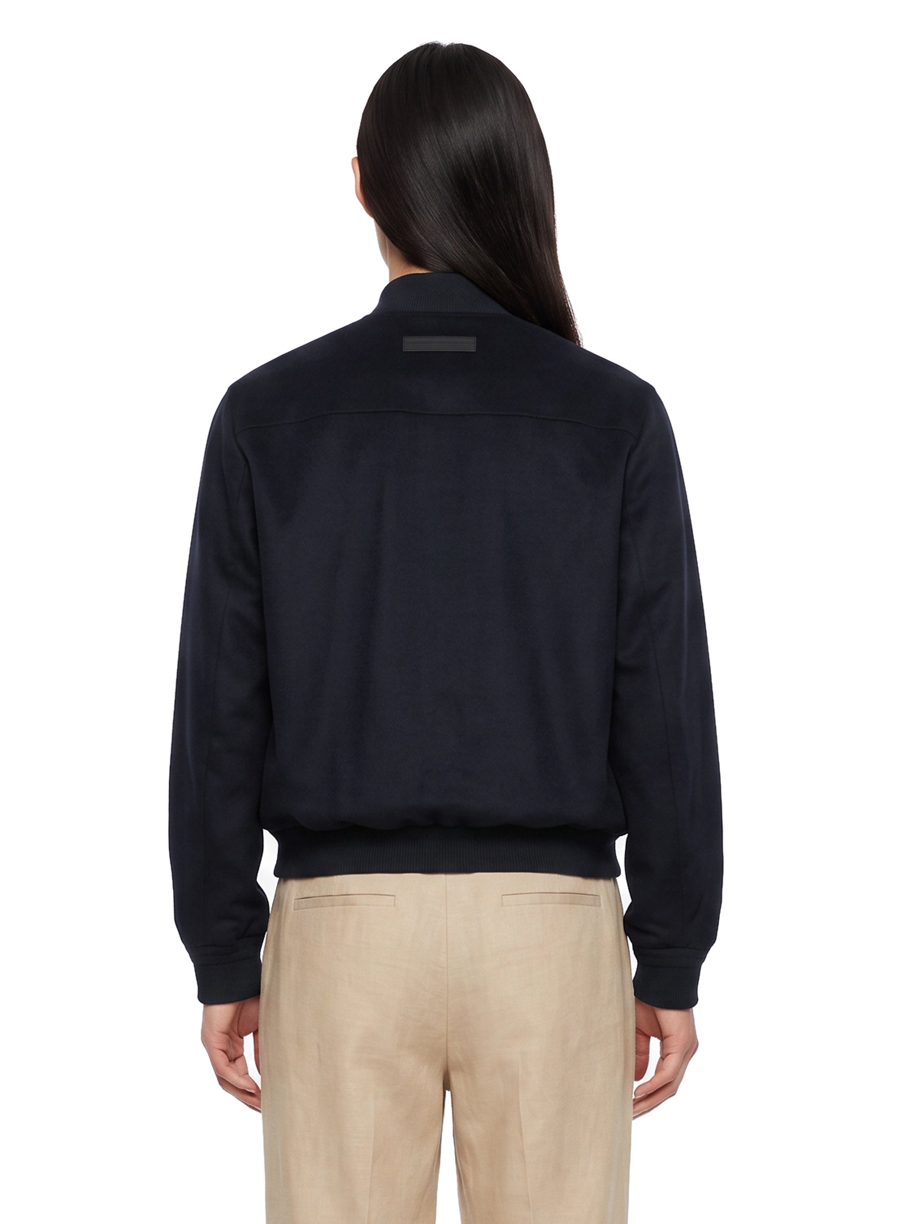 Bomber in cashmere Oasi in blu 