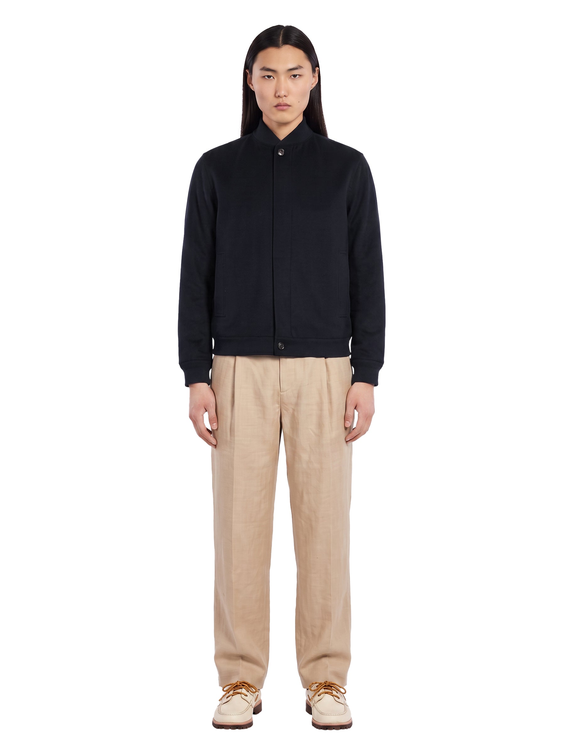 Bomber in cashmere Oasi in blu 