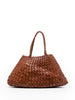 Large woven Nantucket bag in brown