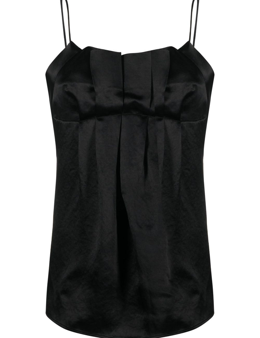 Top con scollo a V in nero - donna 