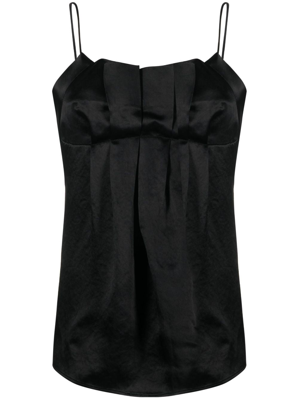 Top con scollo a V in nero - donna 