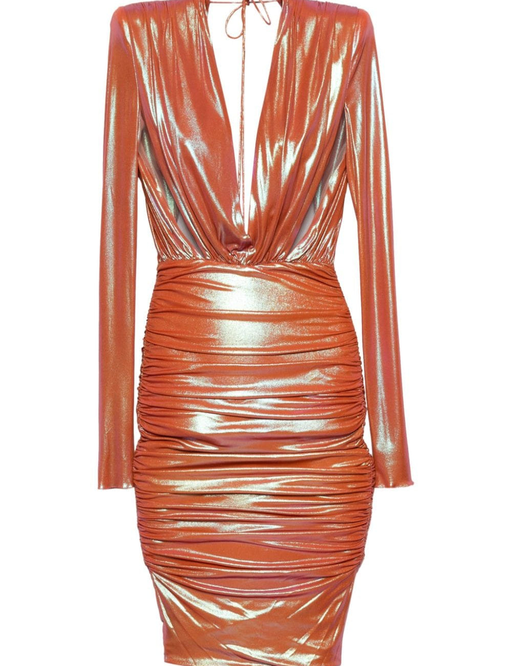 Abito con drappeggio in arancione Alexandre vauthier - donna 