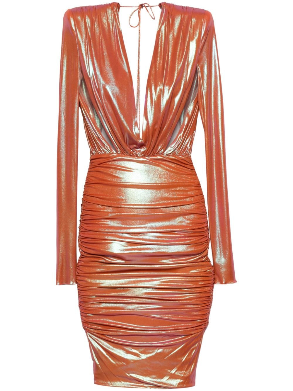 Abito con drappeggio in arancione Alexandre vauthier - donna 