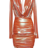 Abito con drappeggio in arancione Alexandre vauthier - donna 