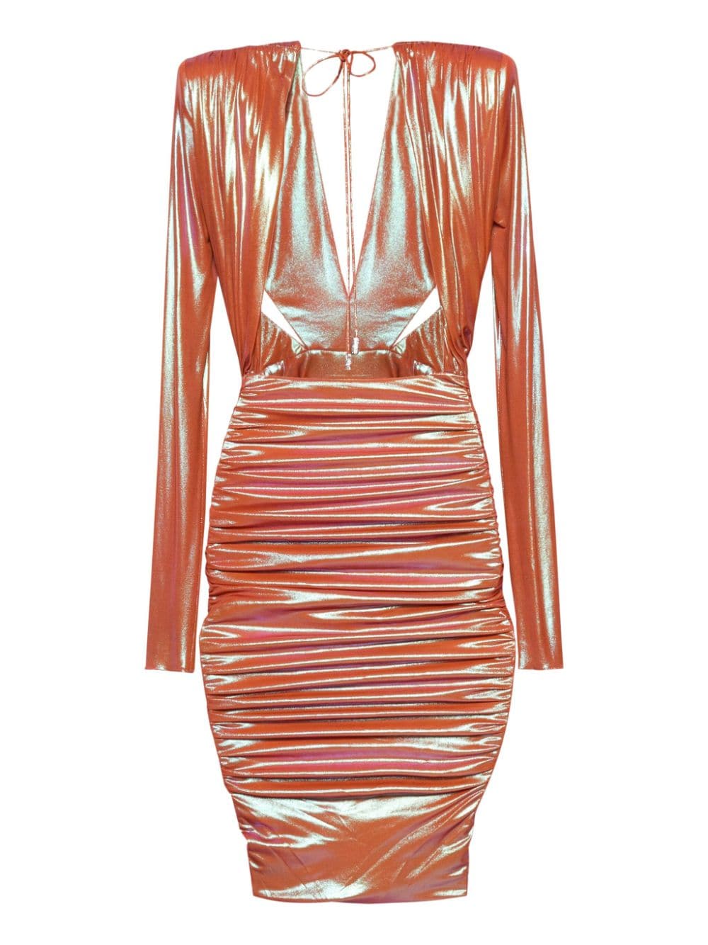 Abito con drappeggio in arancione Alexandre vauthier - donna 