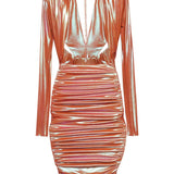 Abito con drappeggio in arancione Alexandre vauthier - donna 