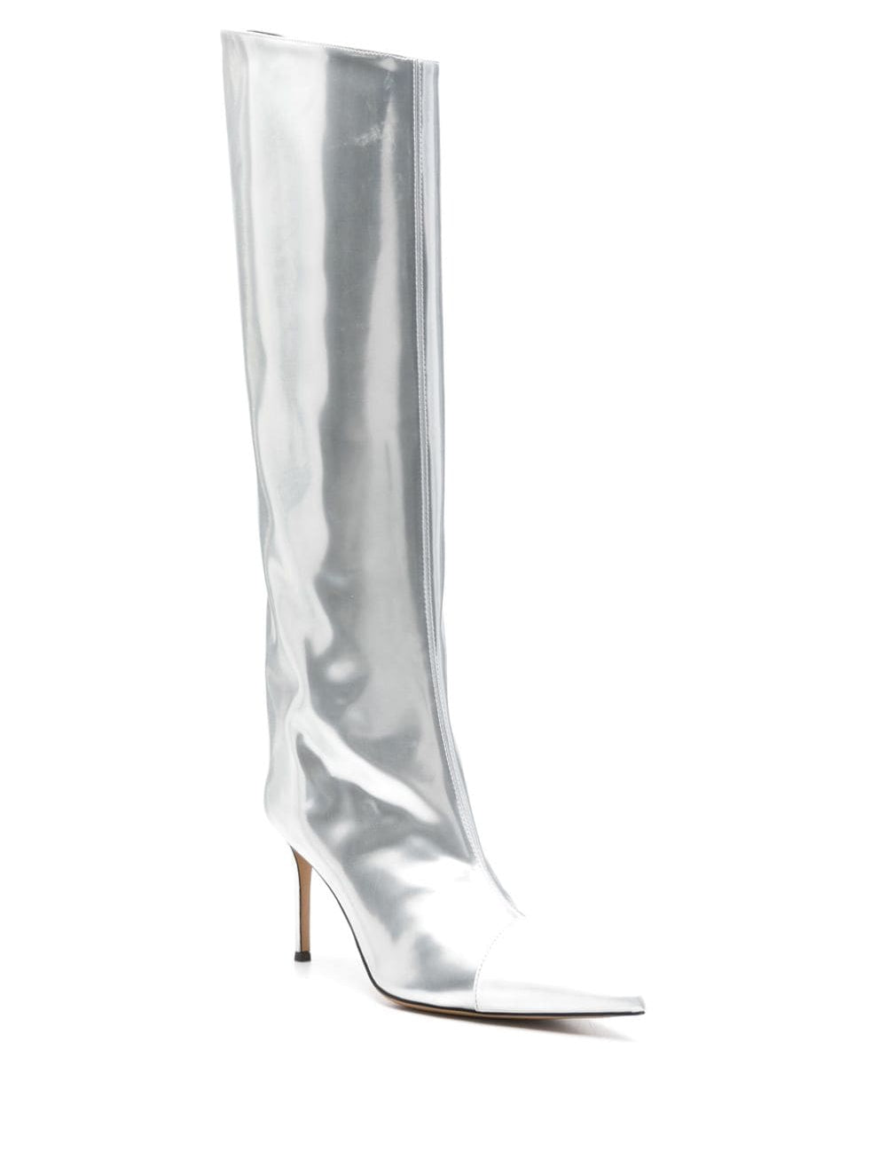 Stivali al ginocchio 90mm in argento - donna 