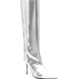 Stivali al ginocchio 90mm in argento - donna 
