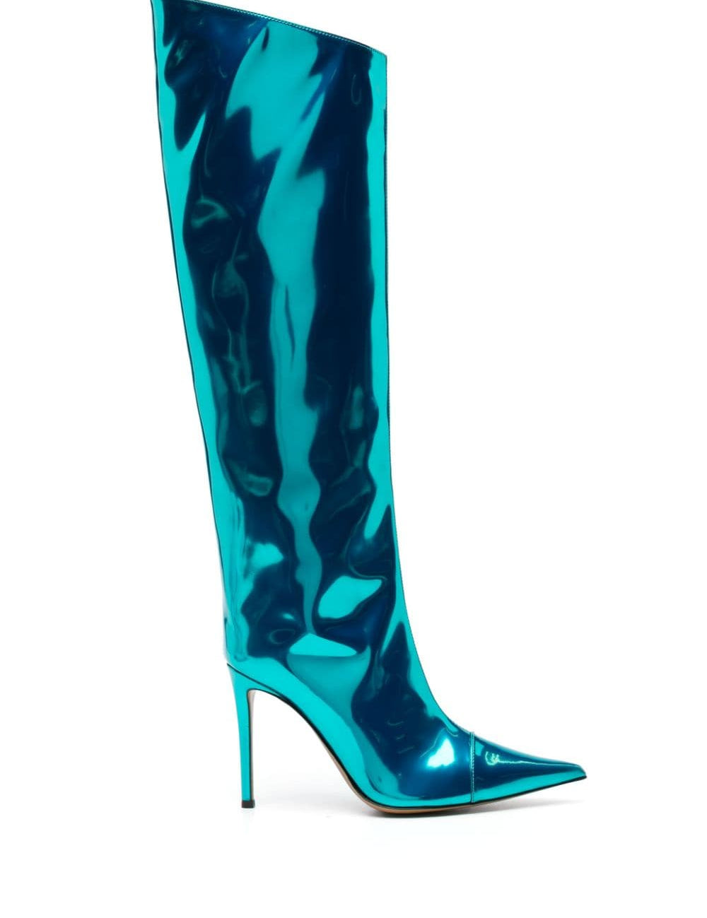 Stivali al ginocchio Alex 105mm in azzurro - donna 