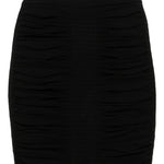Gonna drappeggiata in nero - donna 