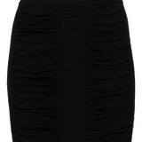 Gonna drappeggiata in nero - donna 