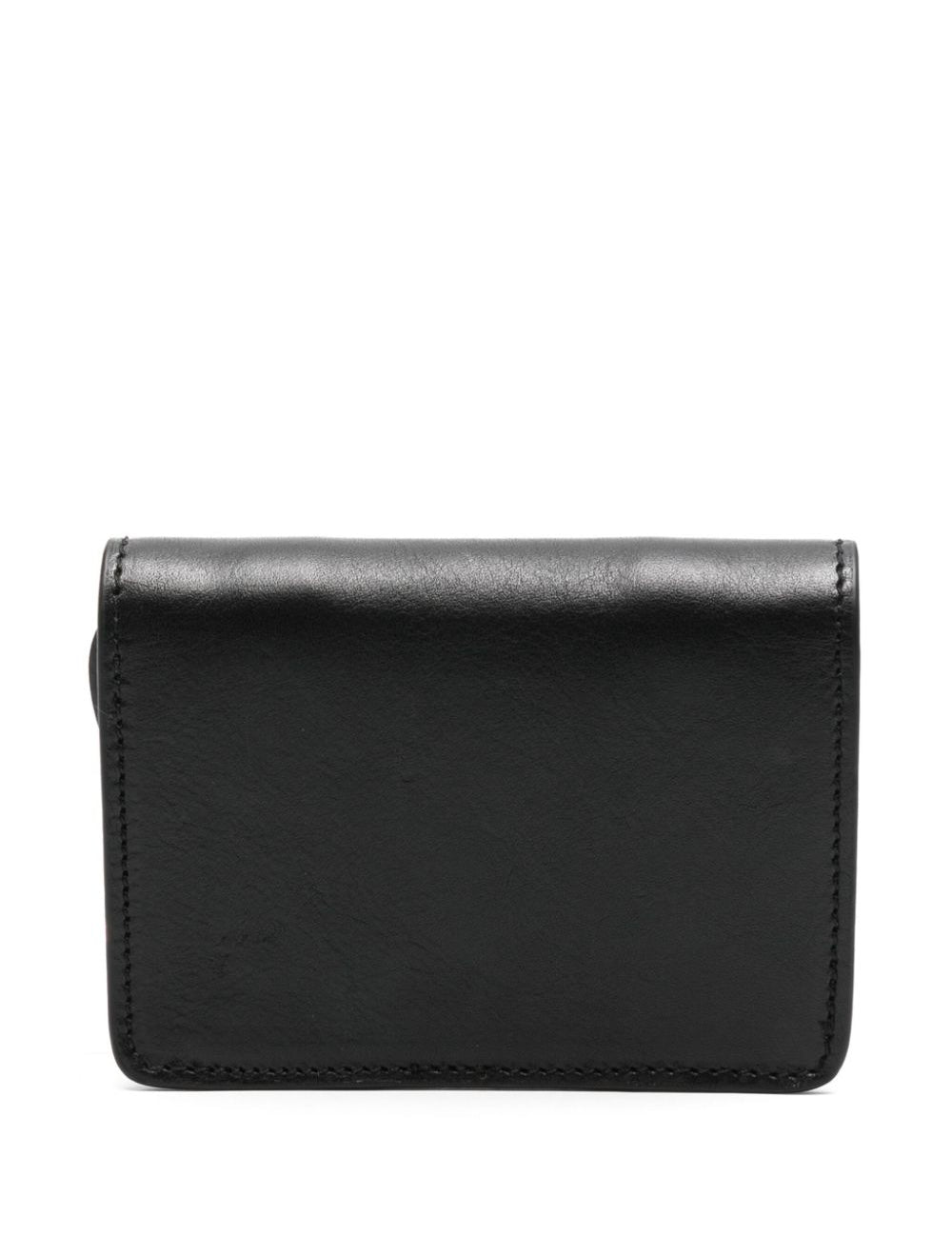 Portafoglio con logo in nero di ANN DEMEULEMEESTER - unisex 