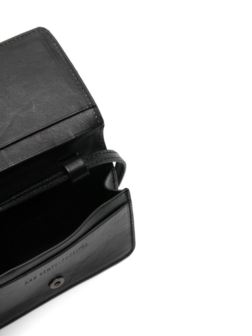 Portafoglio con logo in nero di ANN DEMEULEMEESTER - unisex 