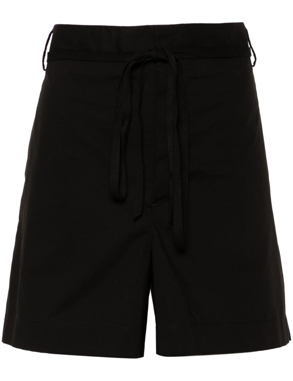 Shorts con pieghe in nero Ann Demeulemeester - donna 