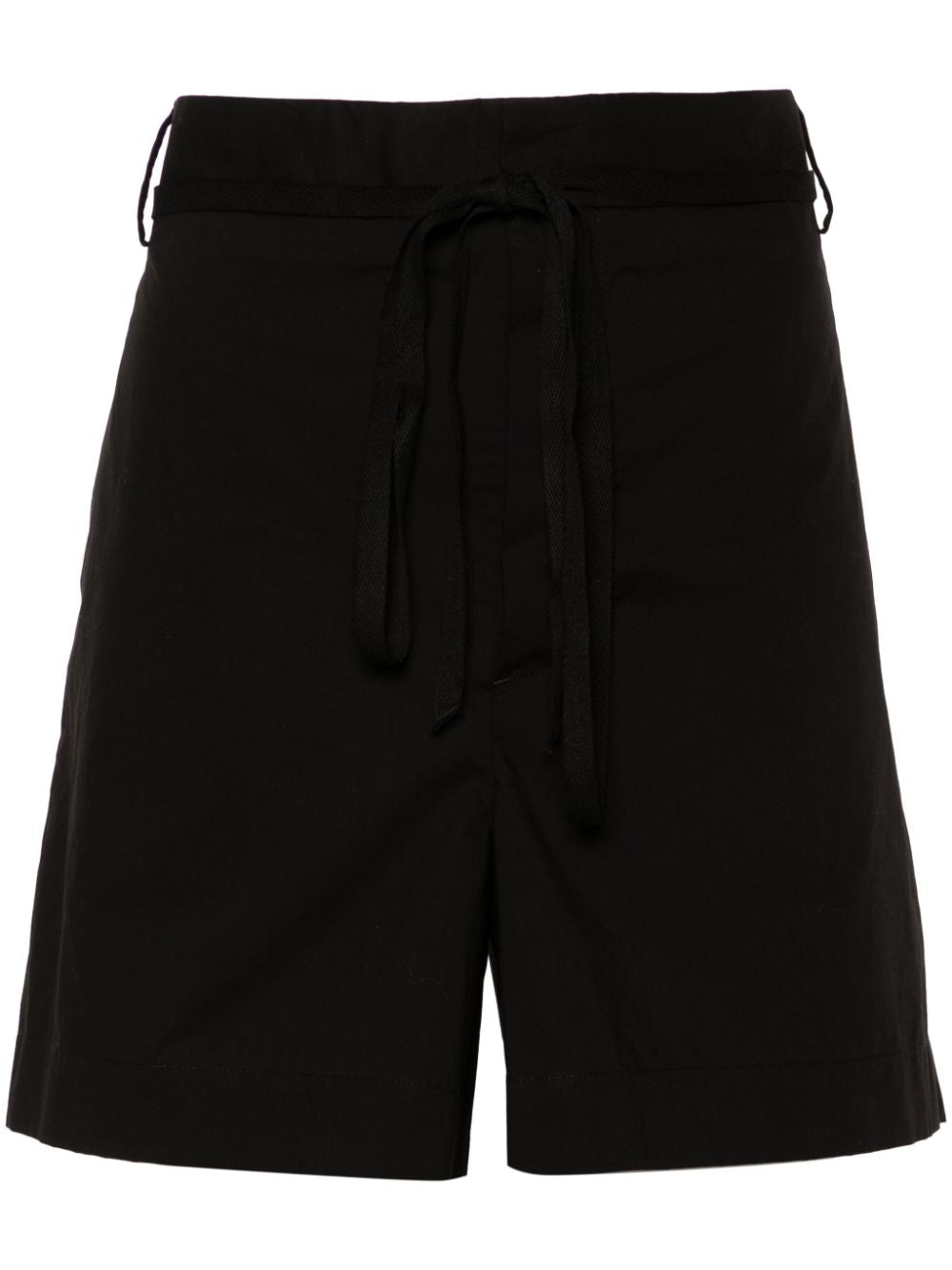 Shorts con pieghe in nero Ann Demeulemeester - donna 