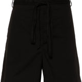 Shorts con pieghe in nero Ann Demeulemeester - donna 