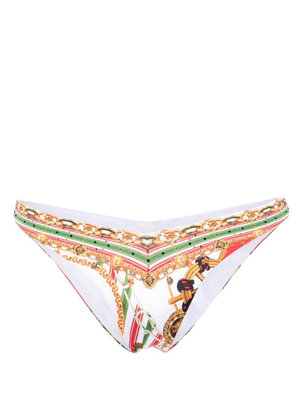 Slip bikini con stampa Saluti Summertime in multicolore - donna 