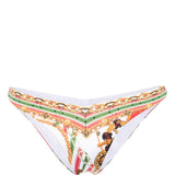 Slip bikini con stampa Saluti Summertime in multicolore - donna 