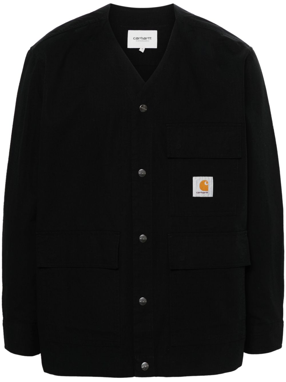 Camicia con applicazione in nero - uomo 