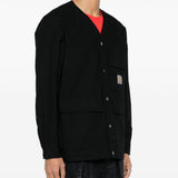 Camicia con applicazione in nero - uomo 