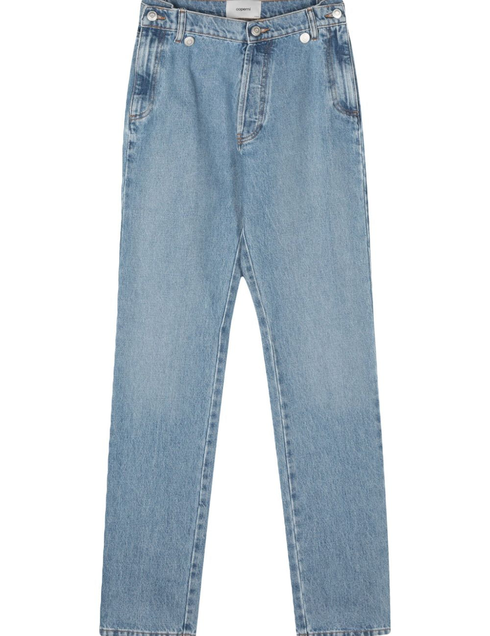 Jeans a vita alta in blu - donna 