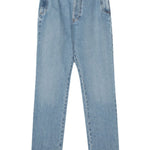 Jeans a vita alta in blu - donna 