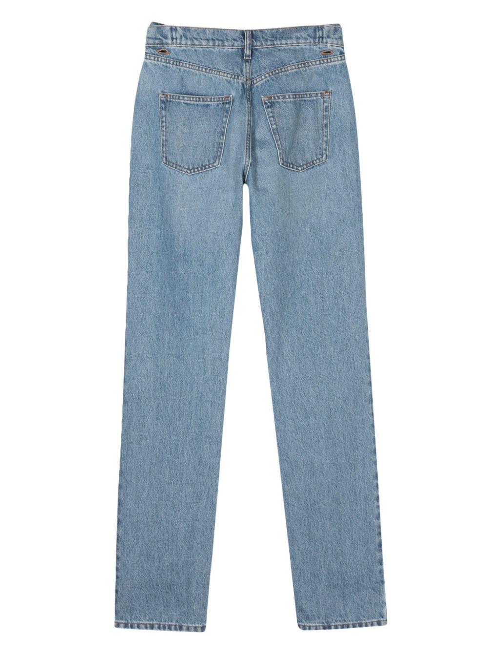 Jeans a vita alta in blu - donna 