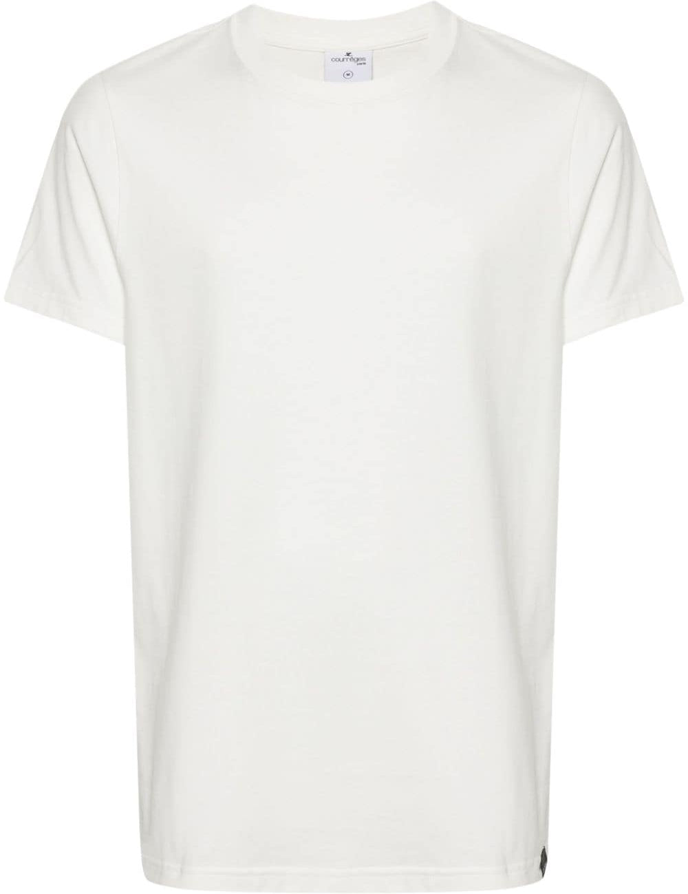 T-shirt girocollo in bianco - uomo 