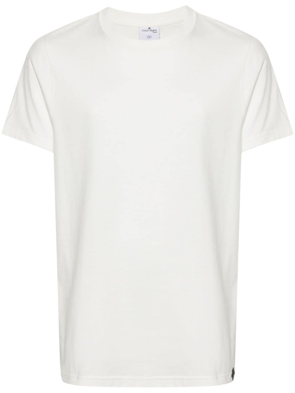 T-shirt girocollo in bianco - uomo 