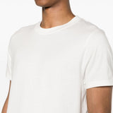 T-shirt girocollo in bianco - uomo 