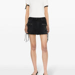 T-shirt con patch logo in bianco - donna 