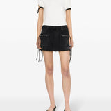 T-shirt con patch logo in bianco - donna 