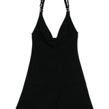 Abito mini Ellipse in nero Courreges - donna 